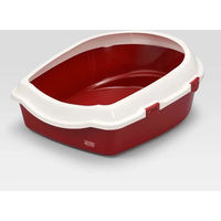 Produktbild von Ebi Space Katzentoilette offene Schale aus Kunststoff in Rot