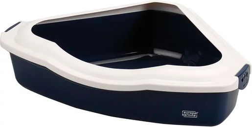 Produktbild von Ebi Spectra Ecktoilette für Katzen aus Kunststoff in Blau