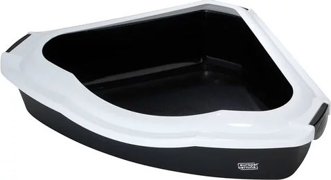Produktbild von Ebi Spectra Ecktoilette für Katzen aus Kunststoff in Schwarz