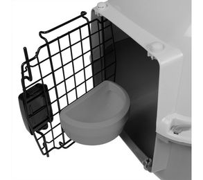 EBI Transportbox Adventurer 50 Serene Edition Grau für Hunde und Katzen kleiner Rassen – Bild 1 von 4