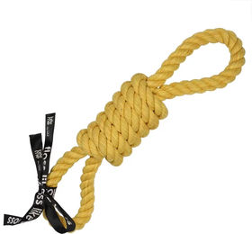 Produktbild von EBI Tug Life Hundespielzeug Seil aus Baumwolle mit 2 Schlaufen Gelb 52 cm - 52 cm