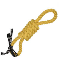 Produktbild von EBI Tug Life Hundespielzeug Seil aus Baumwolle mit 2 Schlaufen Gelb 52 cm - 52 cm