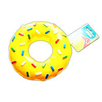 Produktbild von ECO Hundespielzeug Donut aus Latex mit Quietschfunktion Gelb Ø15cm