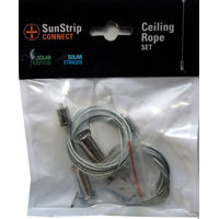 Produktbild von ECONLUX CONNECT Deckenabhängung SunStrip Modelle Ceiling Rope Seillänge 2x 2,5 m Silber