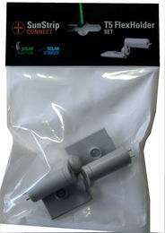 ECONLUX T5 FlexHolder Set Adapter für den Umbau von T5 auf LED Solar Stinger Leuchten und SunStrip T8 – Bild 1 von 2