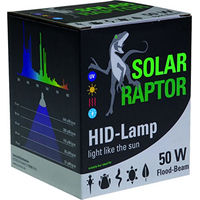 Produktbild von ECONLUX UVB-Kompaktlampe SolarRaptor HID-Strahler für Reptilien 50 Watt Schwarz