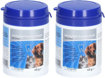 ECUPHAR Orozyme Bucco-Fresh PlaqueOff Zahnpflege Pulver für Hunde und Katzen hypoallergen 40g – Bild 1 von 1