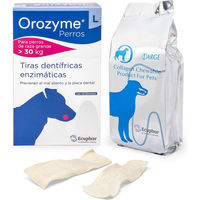 Produktbild von Ecuphar Orozyme Dentifricas L Zahnpflege-Strips für große Hunde 2 x 141 g - 2 x 141 g