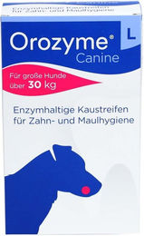 Produktbild von Ecuphar Orozyme Kaustreifen L Zahnpflege-Snack mit Rind und hohem Fleischanteil