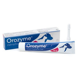Produktbild von Ecuphar Orozyme Zahnpflege-Gel Doppelpack 2 x 70 g zur Mundhygiene für Hund und Katze - 2 x 70 g