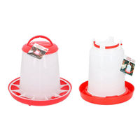 Produktbild von Edco Set aus Wasserspender und Futterautomat für Hühner aus Kunststoff 3 Liter - 2 x 3 l