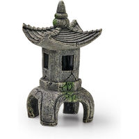 Produktbild von Eden Asien Tempel Aquariumdekoration Figur und Höhle für Fische in Bunt und Grau