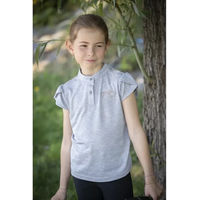 Produktbild von Eden By Penelope Julieta Reit-Poloshirt für Mädchen in Grau aus Polyester
