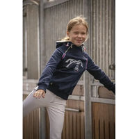 Produktbild von Eden By Penelope Sweatshirt mit doppeltem Reißverschluss für Kinder aus Baumwolle Blau Größe 6 Jahre