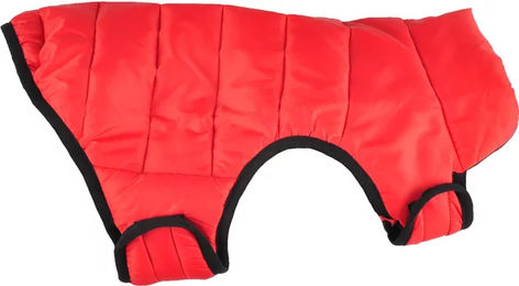 Eden Hundemantel Flamingo wasserabweisend aus Nylon in Rot und Rosa, 70 cm – Bild 1 von 2