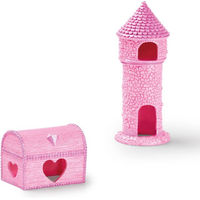 Produktbild von EDEN Prinzessinnen Set Figur und Höhle für Süßwasserfische in Pink und Rosa