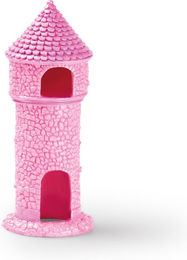 Eden Prinzessinnenturm Aquariumdekoration als Höhle für Süßwasserfische in Rosa Pink Lila – Bild 1 von 3