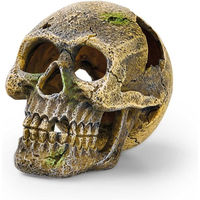 Produktbild von Eden Totenkopf Figur und Höhle für Fische in Beige Grau Braun
