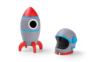 Eden Weltall Set Aquariumdekoration mit Figur und Höhle für Süßwasserfische – Bild 1 von 4