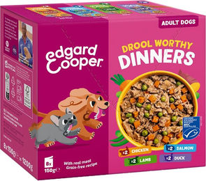 Edgard & Cooper Adult Dinners Hundefutter Multipack 8 x 150 g – Bild 1 von 1