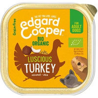 Produktbild von Edgard & Cooper Bio Hundefutter Adult Truthahn Stückchen in Sauce 17 x 100 g