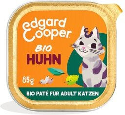 Edgard & Cooper Bio Katzen Nassfutter Adult Huhn Paté Getreidefrei 32x85 g – Bild 1 von 2