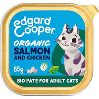 Produktbild von Edgard & Cooper Bio Katzenpastete Lachs und Huhn für sterilisiert Adult 16 x 85 g