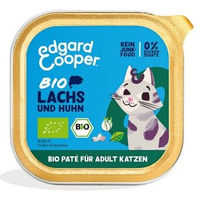 Produktbild von Edgard & Cooper Bio Nassfutter Katze Adult Paté Lachs und Huhn getreidefrei 16x85 g