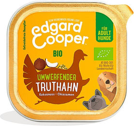 Edgard & Cooper Bio Truthahn Stückchen in Sauce Getreidefrei Adult 17 x 100 g - 17 x 100 g – Bild 1 von 2