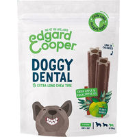 Produktbild von Edgard & Cooper Doggy Dental Zahnpflege-Snack Apfel & Eukalyptus Vegan für Hunde aller Größen und Altersstufen 240g