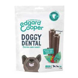 Edgard & Cooper Doggy Dental Zahnpflege-Snack Erdbeere & Minze Vegan für kleine Hunde 105 g - 7 x 105 g – Bild 1 von 5