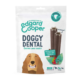 Edgard & Cooper Doggy Dental Zahnpflege-Snack Erdbeere & Minze Vegan Medium 160 g - 8 x 160 g – Bild 1 von 5