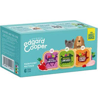 Produktbild von Edgard & Cooper Hund Nassfutter Multipack Huhn Lamm Wild Stückchen in Sauce Getreidefrei Adult 6 x 100 g