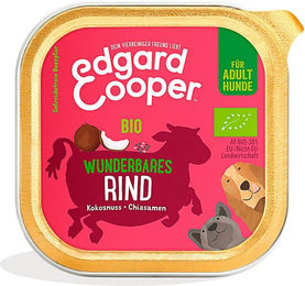 Edgard & Cooper Hundefutter Adult Bio Rind mit Stückchen in Sauce getreidefrei 17 x 100 g - 17 x 100 g – Bild 1 von 2