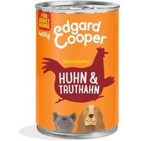 Produktbild von Edgard & Cooper Hundefutter Adult Huhn und Truthahn Stückchen in Sauce getreidefrei 6x400g - 6 x 400 g