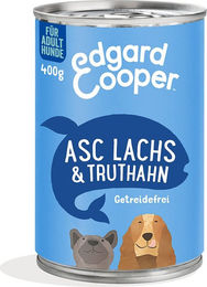 Produktbild von Edgard & Cooper Hundefutter Adult Lachs & Truthahn 6x400g - 6 x 400 g