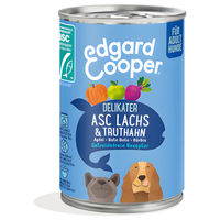 Produktbild von Edgard & Cooper Hundefutter Adult Lachs & Truthahn ASC getreidefrei 400 g - 6 x 400 g
