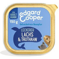 Produktbild von Edgard & Cooper Hundefutter Adult Lachs und Truthahn Stückchen in Sauce getreidefrei 11x150g
