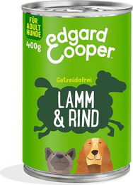 Produktbild von Edgard & Cooper Hundefutter Adult Lamm & Rind 12x400g - 12 x 400 g