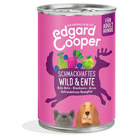 Produktbild von Edgard & Cooper Hundefutter Adult Wild & Ente Getreidefrei Stückchen in Sauce 6 x 400 g - 6 x 400 g