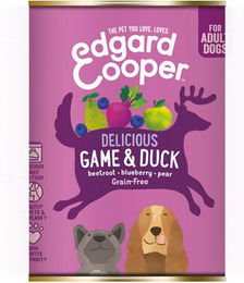 Edgard & Cooper Hundefutter Adult Wild und Ente Stückchen in Sauce Getreidefrei 6 x 400 g – Bild 1 von 4