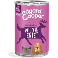 Produktbild von Edgard & Cooper Hundefutter Adult Wild und Ente Stückchen in Sauce getreidefrei 6x400g - 6 x 400 g