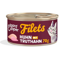Produktbild von Edgard & Cooper Hundefutter Filets Huhn und Truthahn 24x70 g