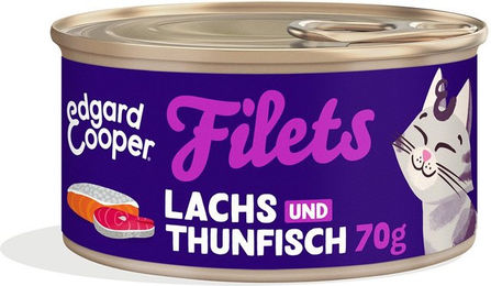 Edgard & Cooper Hundefutter Filets Lachs und Thunfisch 24x70 g – Bild 1 von 8