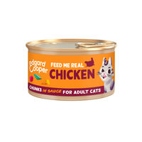 Produktbild von Edgard & Cooper Hundefutter Huhn Stückchen in Sauce 18 x 85 g