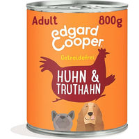 Produktbild von Edgard & Cooper Hundefutter Huhn und Truthahn mit Apfel getreidefrei 6x800g