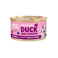 Produktbild von Edgard & Cooper Hundefutter Kitten Kabeljau und Huhn Stückchen in Sauce 18 x 85 g
