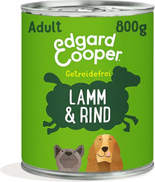 Produktbild von Edgard & Cooper Hundefutter Lamm und Rind mit Apfel getreidefrei 6x800g