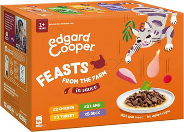 Edgard & Cooper Hundefutter Multipack Catch of the Day in Sauce 12 x 85 g – Bild 1 von 1