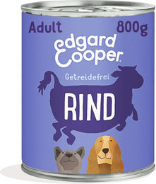 Produktbild von Edgard & Cooper Hundefutter Rind mit Rote Beete Stückchen in Sauce 6x800g